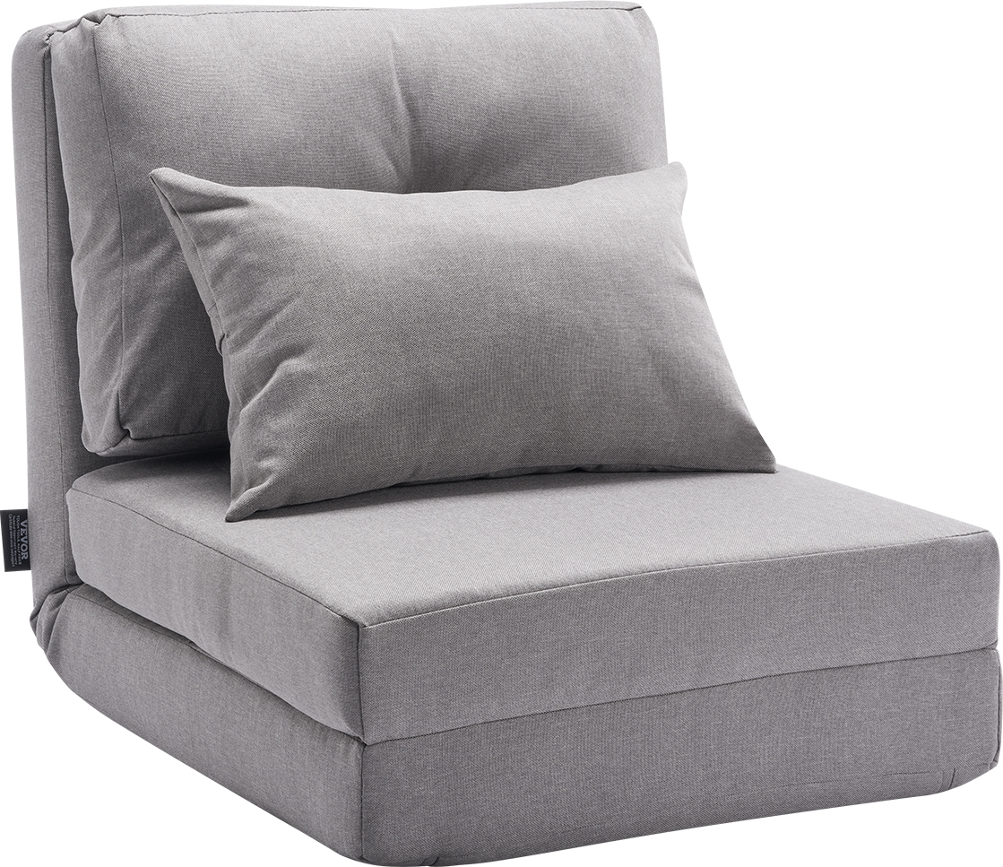 Canapé Enfant 2-en-1 Pliable VEVOR - Se Transforme En Chaise Longue - Housse Peluche Lavable - 28D Mousse - Pour 18 Mois à 6 Ans - 11