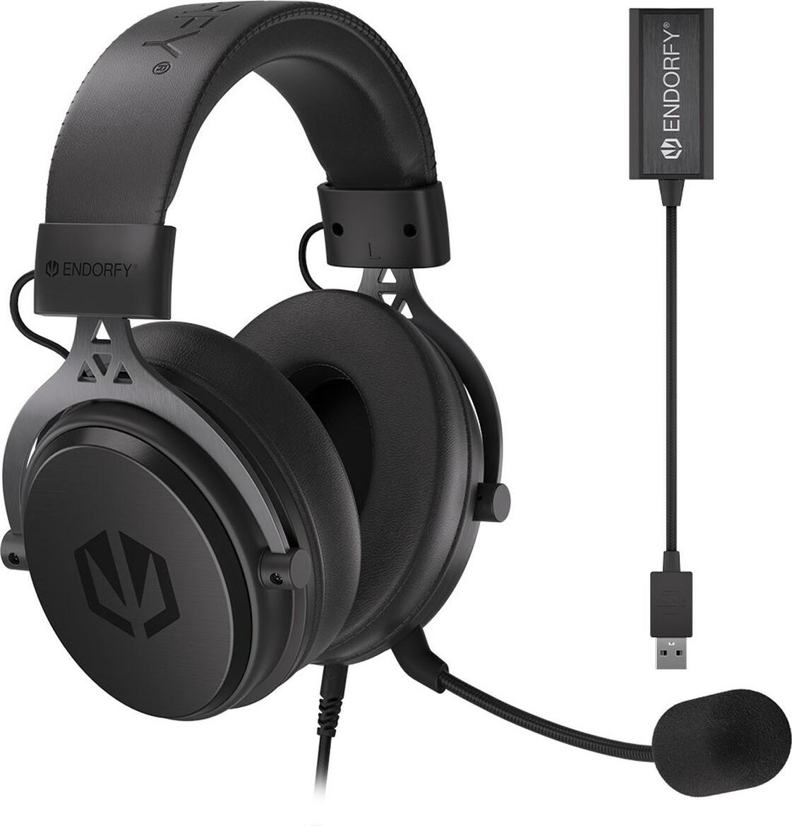 Endorfy VIRO Plus USB-Headset mit Mikrofon Schwarz EY1A001