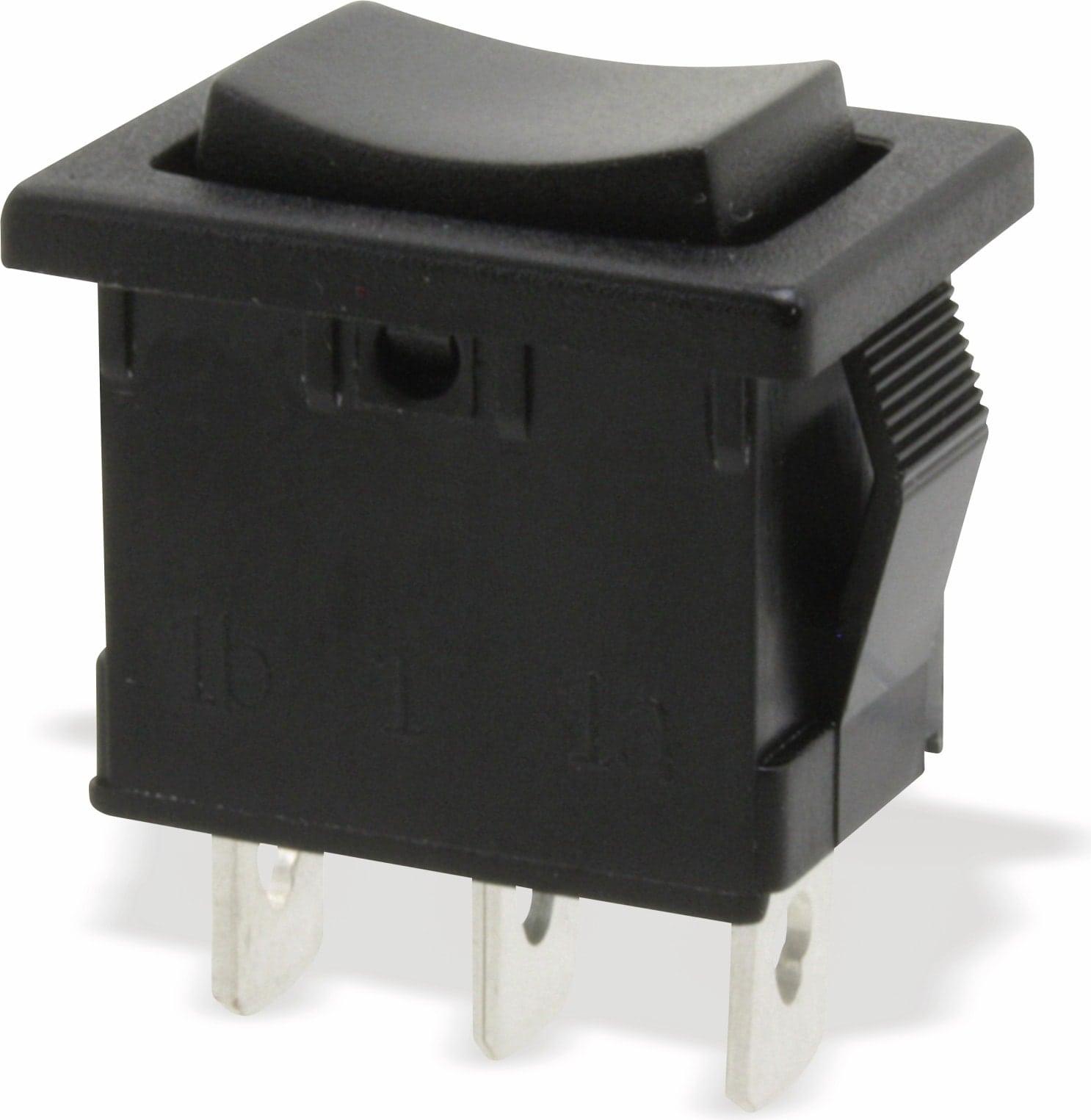 DONAU ELEKTRONIK Wippenschalter 1-pol.(I)-0-(II), tastend mit Mittelstellung