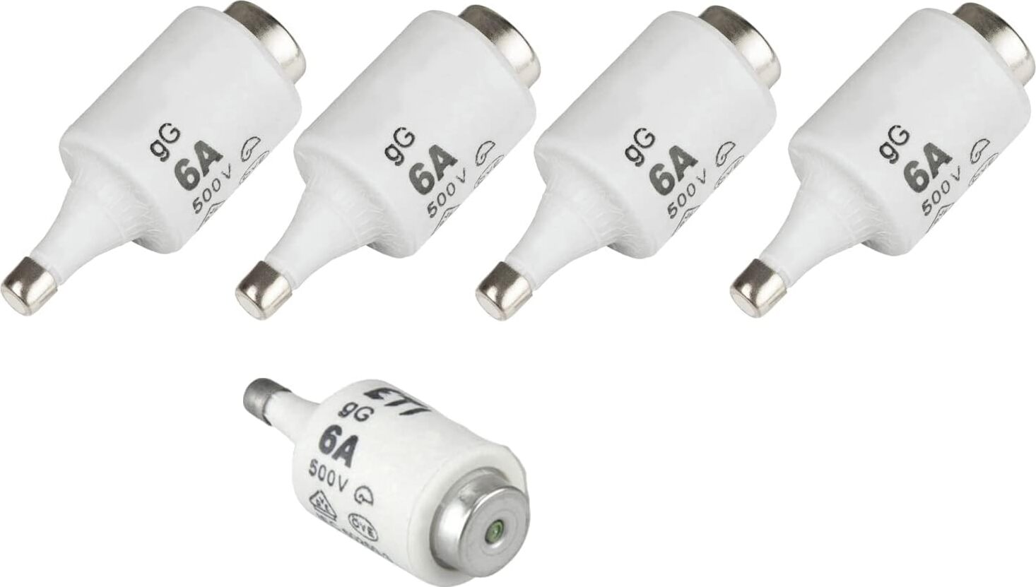Grenda-hammer Sicherung DIAZED DII E27 6 bis 25A Blister mit 5 Stück Schmelzsicherungen – 6A (grün)