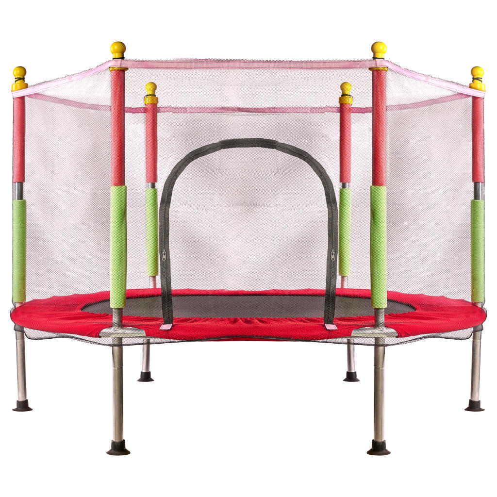 Záhradná trampolína pre deti 140 cm červená