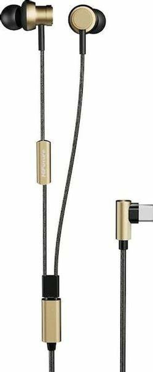 HiFuture Hifuture HI5 Headset verkabelt In-Ear Anrufe/Musik USB Typ-C Schwarz, Gold 342980