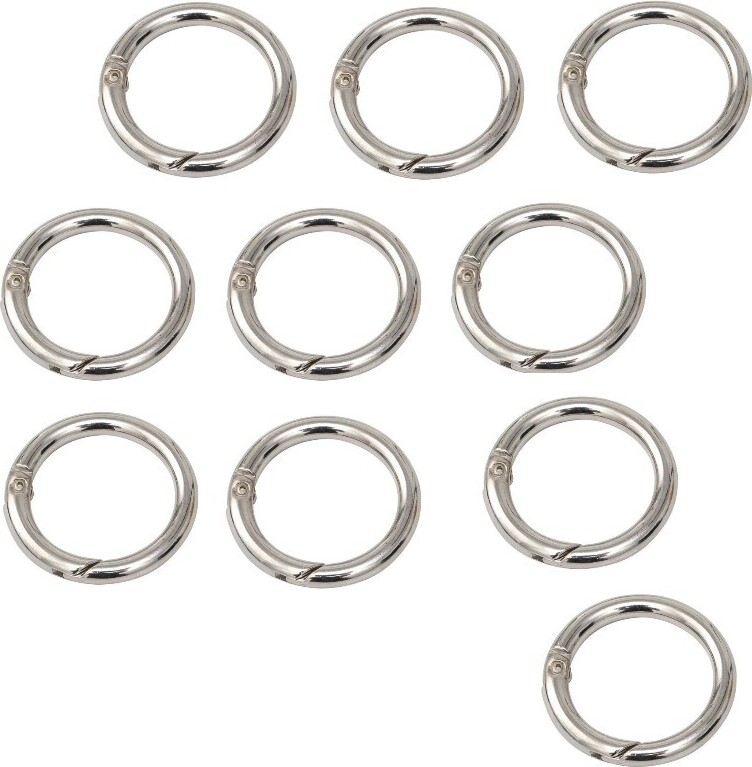 Portachiavi Con Moschettone Piccolo A 10 Colori, Anello A D Moschettone In Alluminio Multicolore Per Zaino Da Pesca Ed Escursionismo 91905101