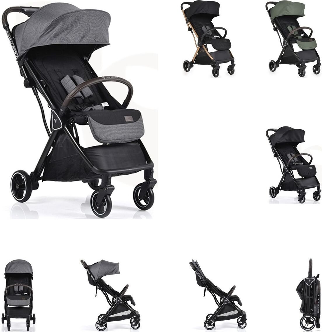Cangaroo Wandelwagen Easy Fold Grey 108838