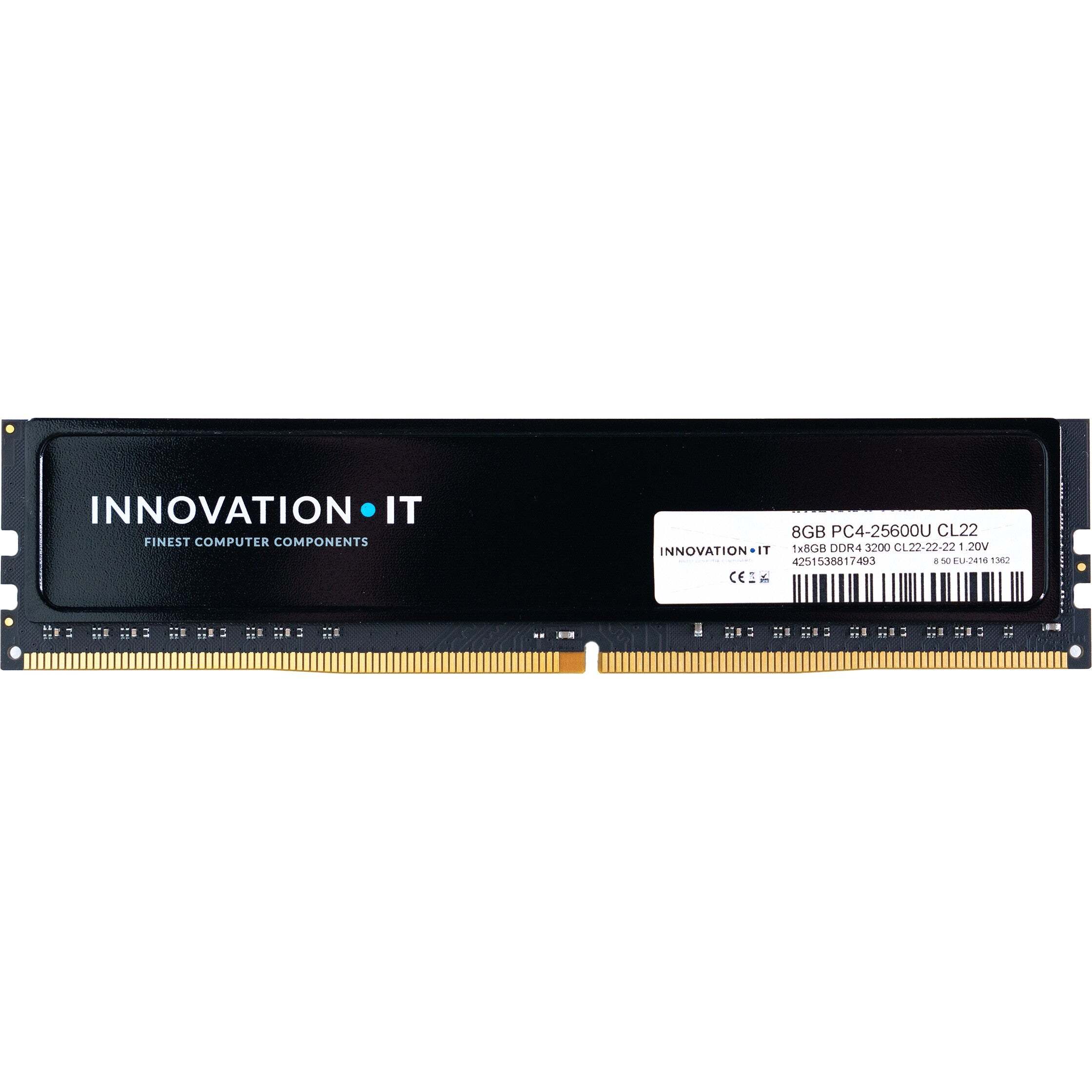 Innovation-Pc Innovation IT 3200 8GB Innovation IT CL22 1.2V mit Heatspreader (CL22-22-22) - 8 GB (4251538817493) '4251538817493
