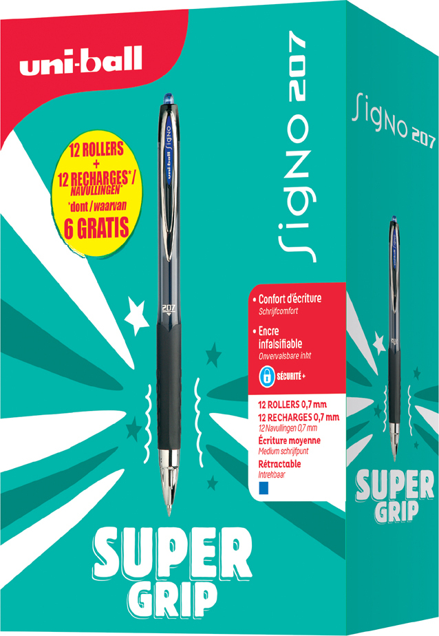 Uni-ball Signo Broad Kugelschreiber 12er Pack – 1 Mm Breite, Metallische Tinte, Wasserfest & Lichtecht