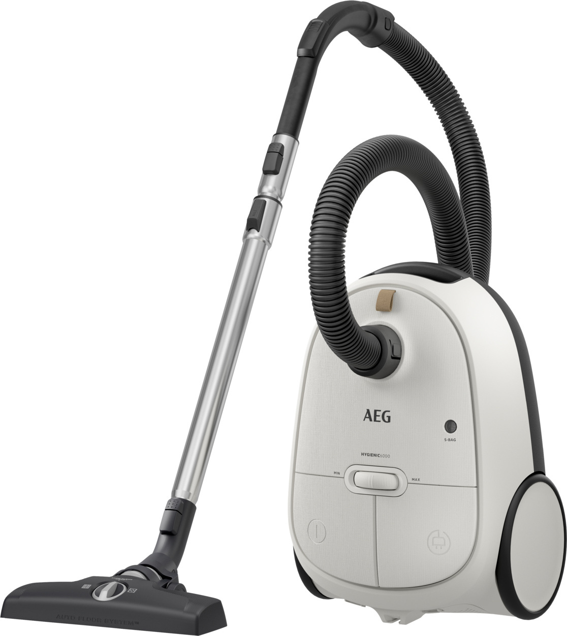 AEG HYGIENIC 6000 Staubsauger mit Beutel AB61H6SW Weiß