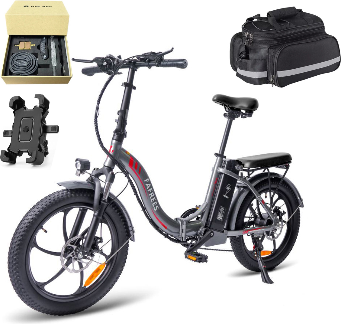 Fafrees F20 20 palcový elektrický skladací bicykel E bike E-bike Dospelý 15E skladací bicykel Skladací bicykel Farba: sivá