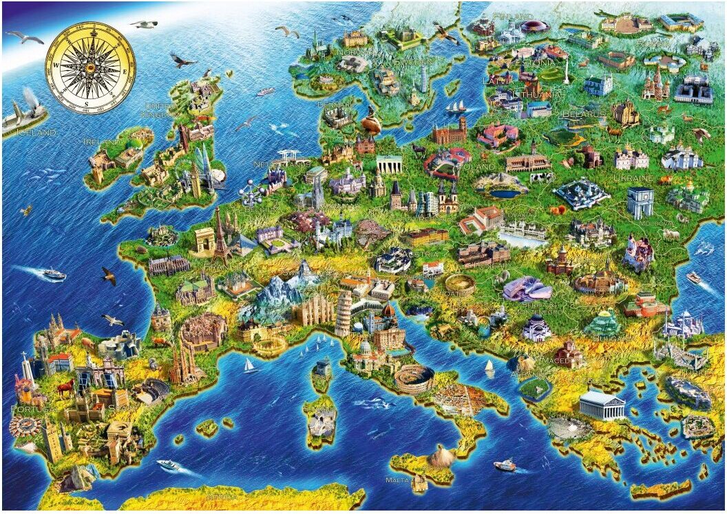 European Landmarks BlueBird 1 000 pcs 70322