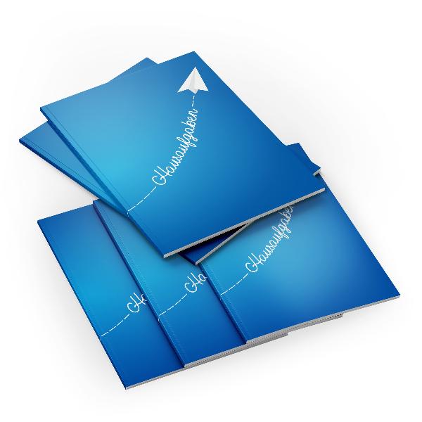 Itenga Set 5x Hausaufgabenheft A5 – Blau, 96 Seit Produktbild-Vorschau 3