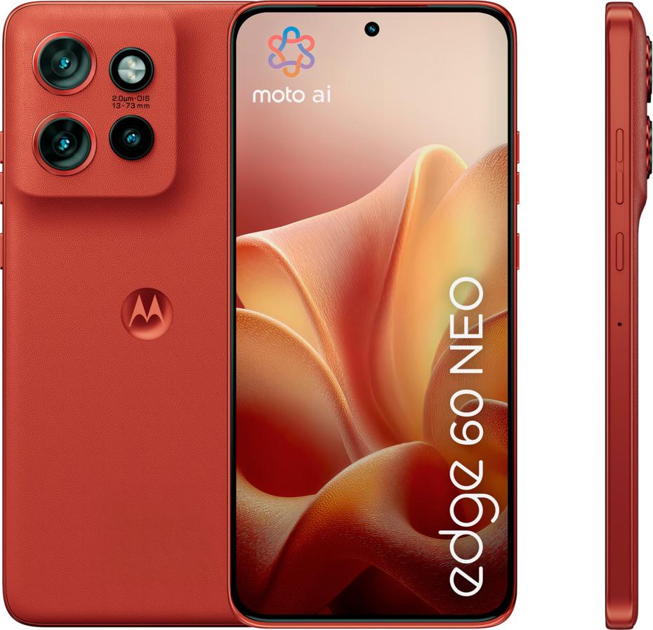 Motorola edge 60 Neo , 16,1 cm (6.36"), 12 GB, 256 GB, 50 MP, Android 15, Červená