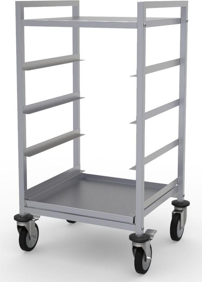 Combisteel Geschirrkorbwagen mit 4 Schienen und 4 Rollen