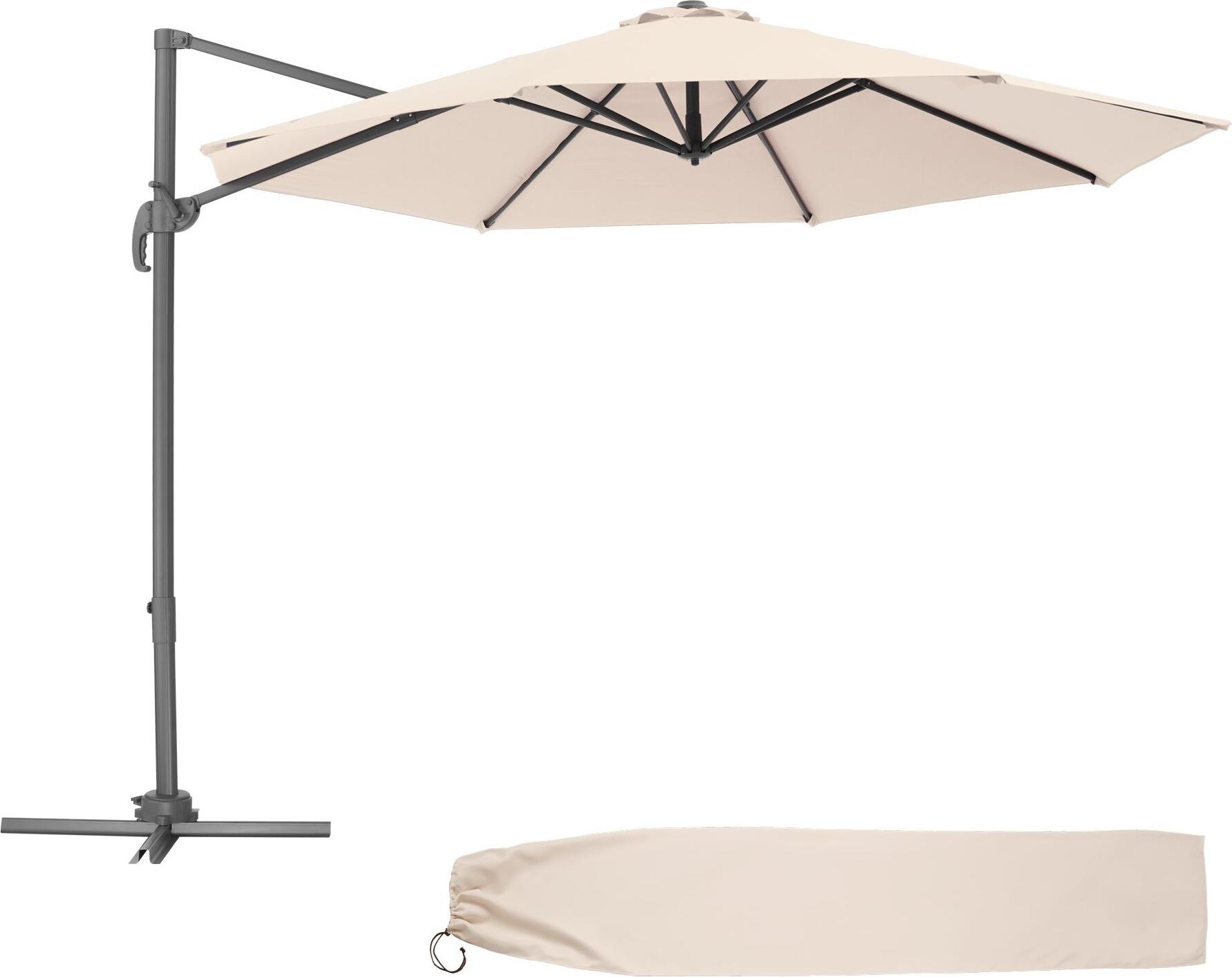 tectake® Sonnenschirm Daria Ø 300 cm mit Winddach 403133