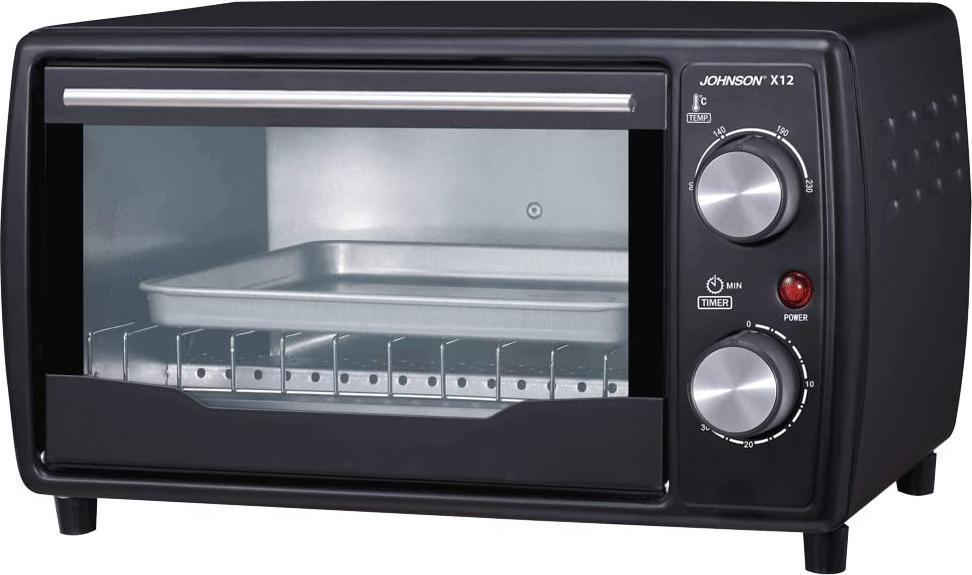 Johnson & Johnson Johnson Elektrobackofen X12 12 Liter 1000W Schwarz - Küchengeräte