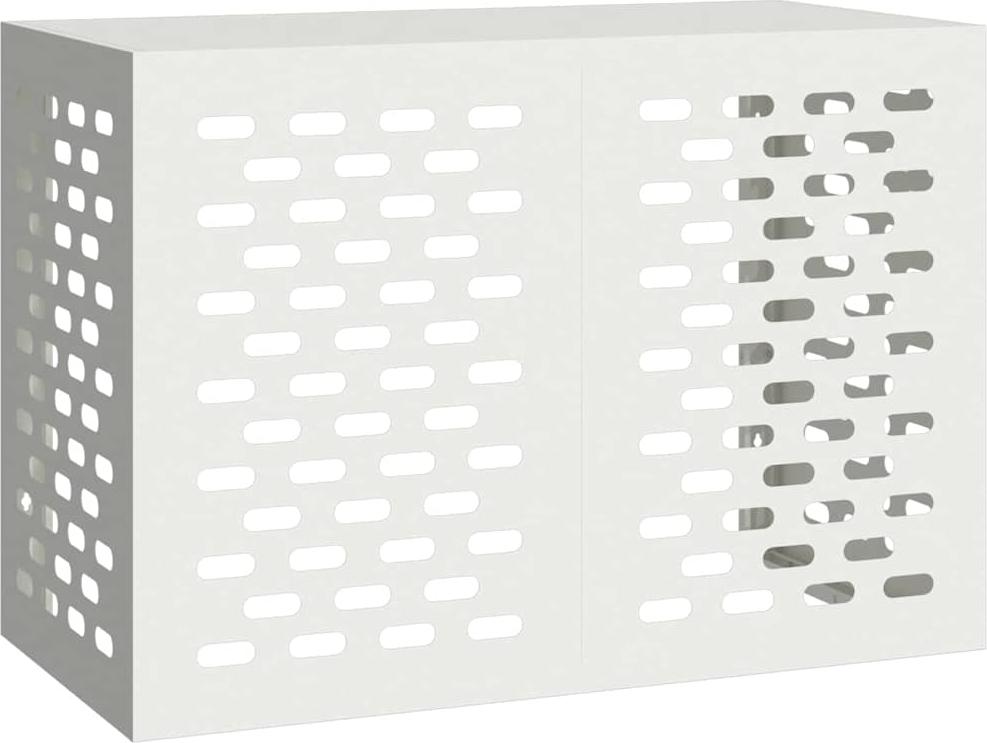 vidaXL Klimaanlagenabdeckung Weiß 100 x 50 x 70 cm Stahl 865898