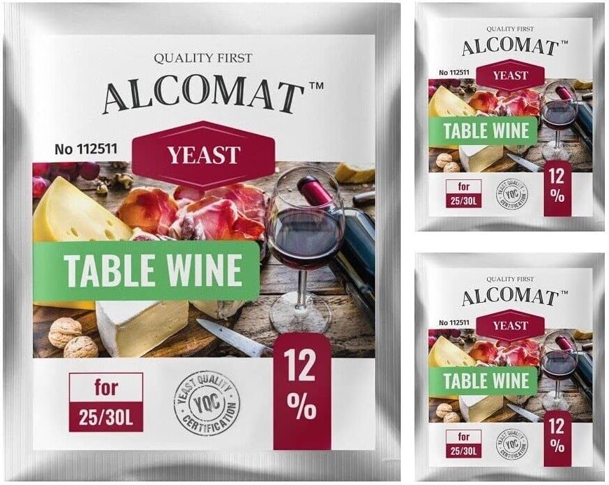 Alcomat Weißweinhefe White Wine LAT 13% + Nährstof Nutri Mono