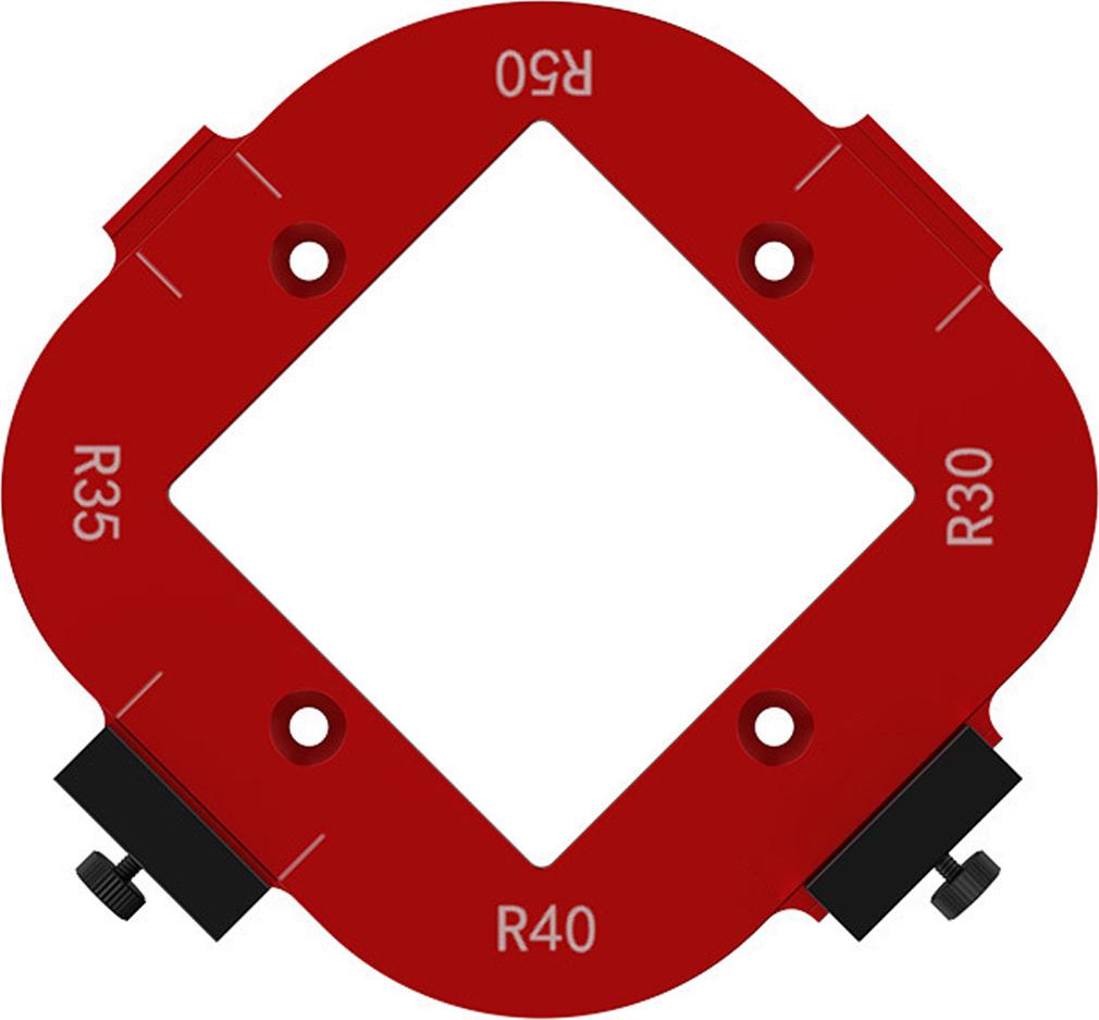JedBesetzt 4 in 1 Bogenwinkel-Positionierungsvorlage, Eckradius-Jig-Router-Vorlage Neu K-MM-2619-6