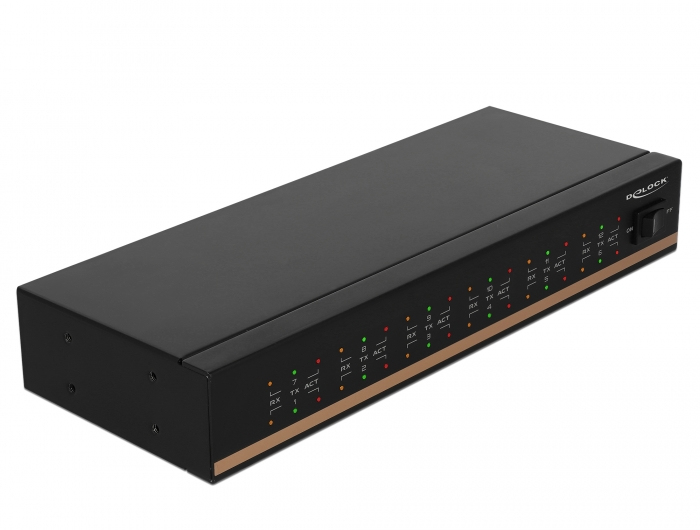 Delock 64070 - USB 2.0 - RS-232,USB 2.0 - 0,4608 Mbit/s - Čierna - Kov - 1,2 m Delock