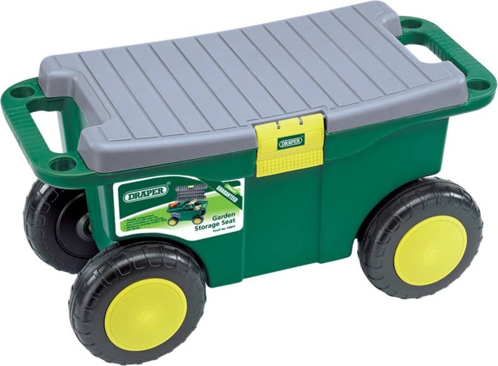Draper Tools Draper Tools Záhradný vozík na náradie a stolička zelená 56x27,2x30,4 cm 60852