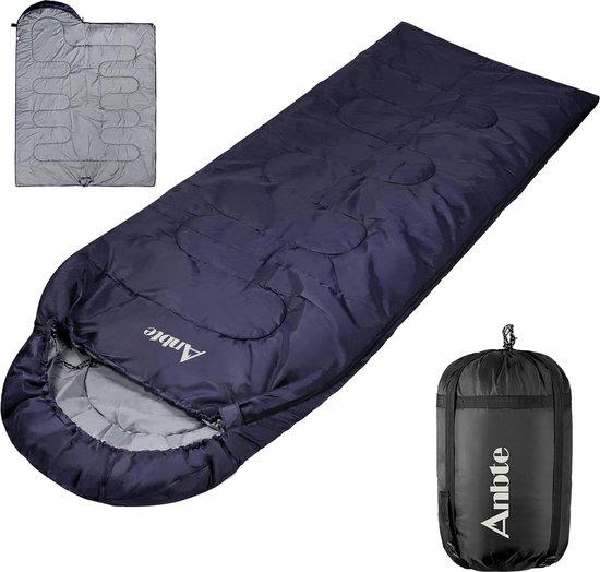 Famanu Schlafsack, geeignet für 3 bis 15 °C, Deckenförmiger Schlafsack, 230 x 84 cm, leichter, wasserdichter Schlafsack, ideal für