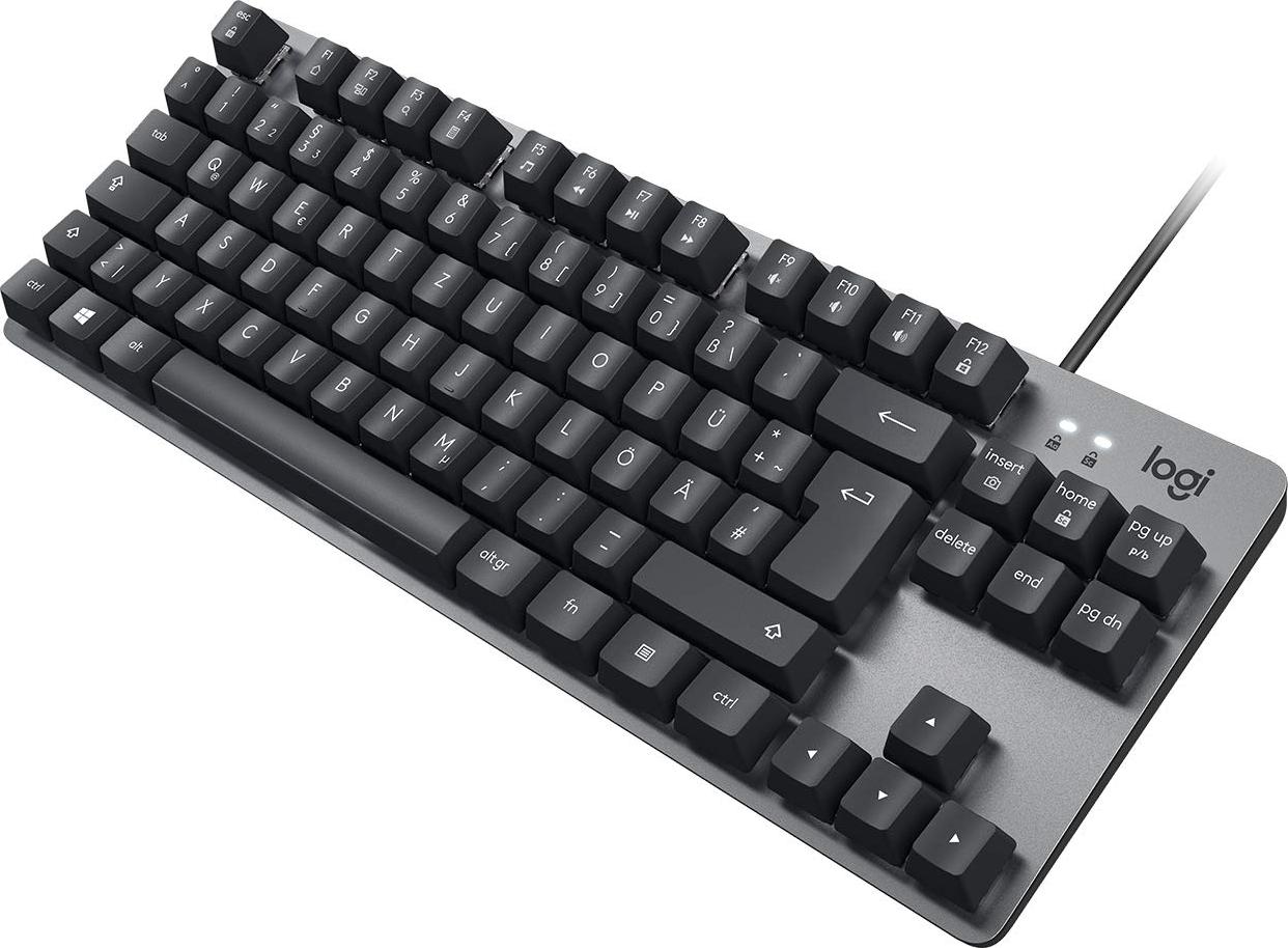 Logitech K835 TKL Mechanische Tastatur aus Aluminium Tenkeyless Tastatur, Qwertz 15307B