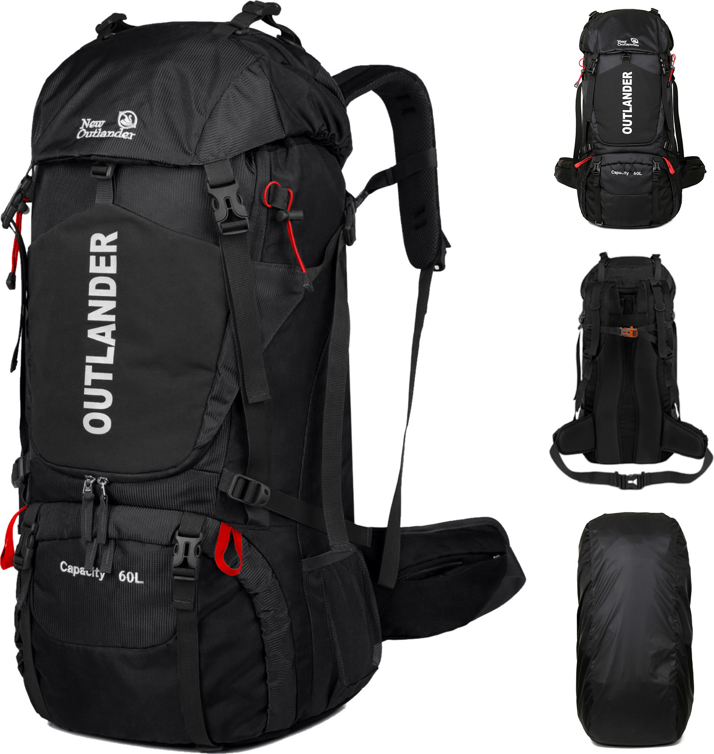 Cocosity rucksack, Campingrucksack, Wanderrucksack, Wanderrucksack Männer, Wanderrucksack Rucksäcke, Wandern Backpacking, wasserdichter leichter Rucksack, Rucksack für Camping, Rucksack mit Schuhfach Frauen