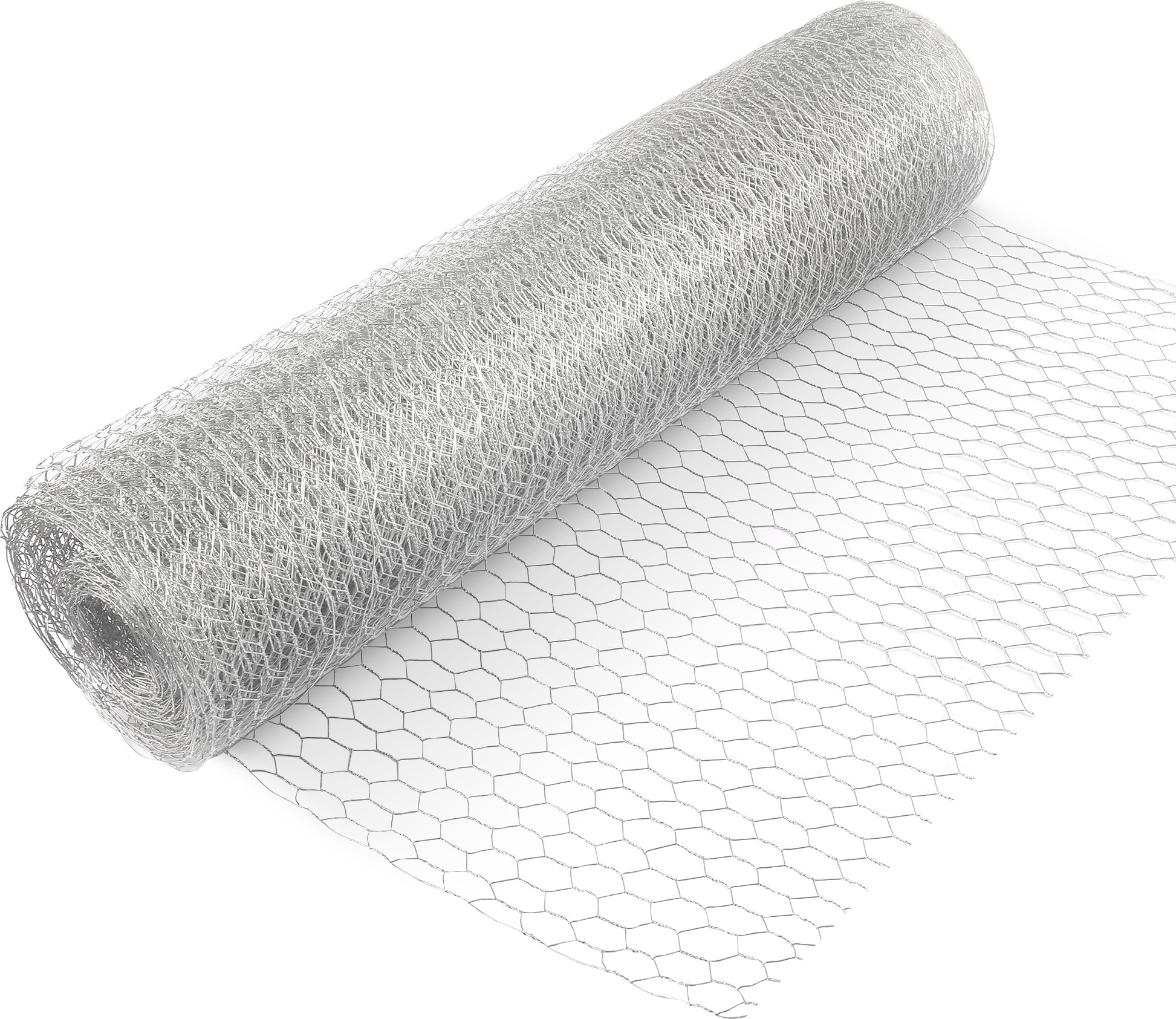 Produktbild von Volierengitter Verzinkt – Hasendraht 50x50 Mm Maschenweite, 2,0 Mm Draht, 10 M X 1 M Rolle – Für Zaun & Gehege