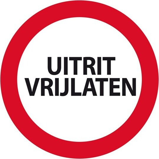 Carpoint Schild Ausfahrt Freihalten Ø 24cm 1319022