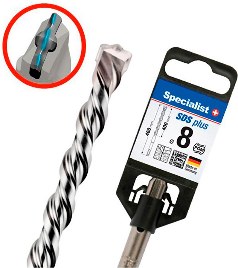 Specialist+ SPECIALIST+ SDS+ hammer drill bit, 8.0x400/460 mm