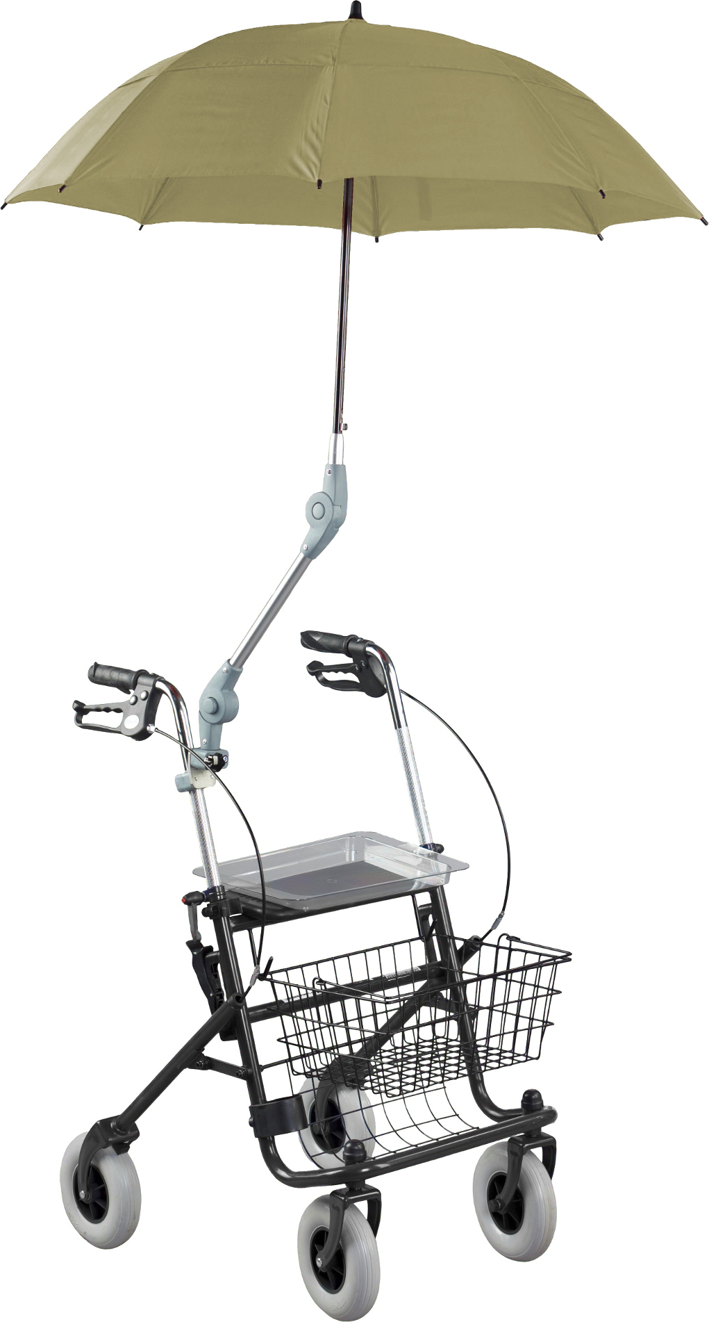 Rolko Kohlgrüber Premium Rollatorschirm Rolko Protektor Farbe Gelb-Grau ROL-HA-SCH-13181