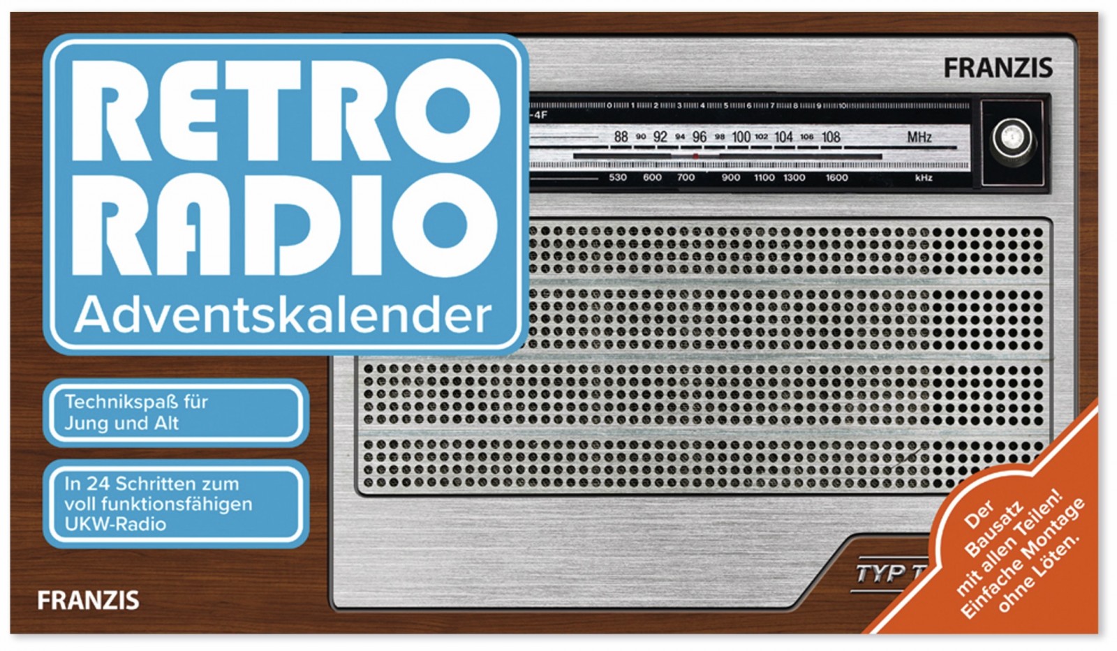 Franzis Franzis adventný kalendár Retro rádiová súprava 504095