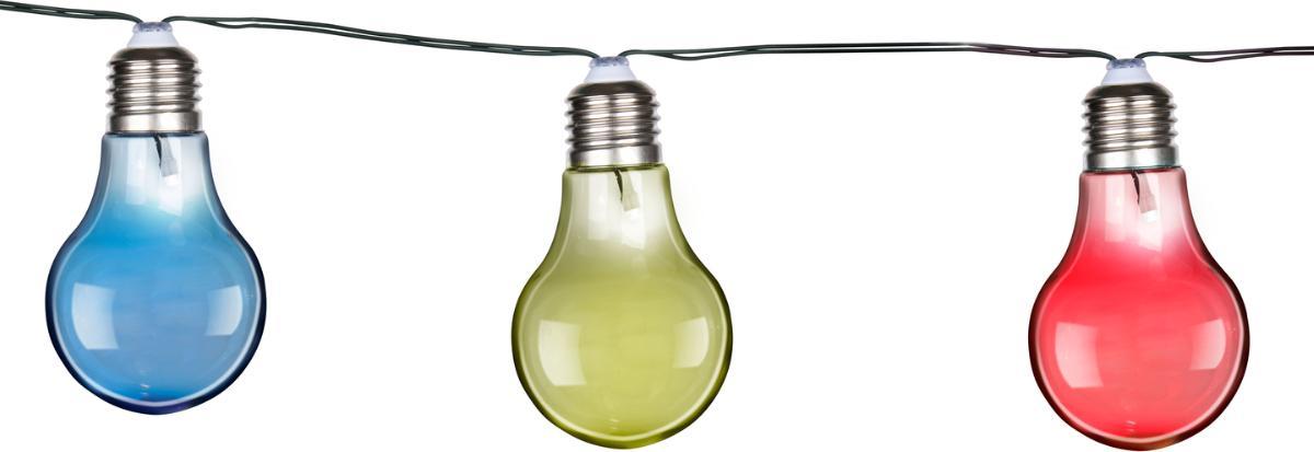 Grundig Solar Lichterkette Farbige LED Gartenbeleuchtung - 4,7 Meter - Solar Lichterkette Außen wetterfest