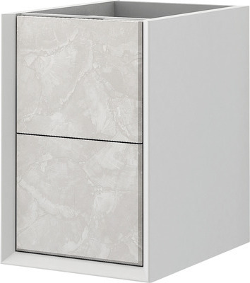 Unterschrank Baden Haus Bellagio 35 cm breit Steingrau fertig montiert 54876