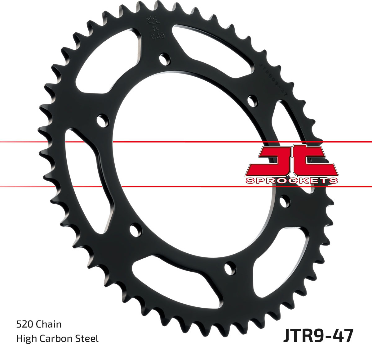 ItalyRacing Jt Hinteres Ritzel 4546 47 Für Bmw G650 X-Challenge / X-Country '07-'08 (454647Jt) (Kette 520) JTR9.47