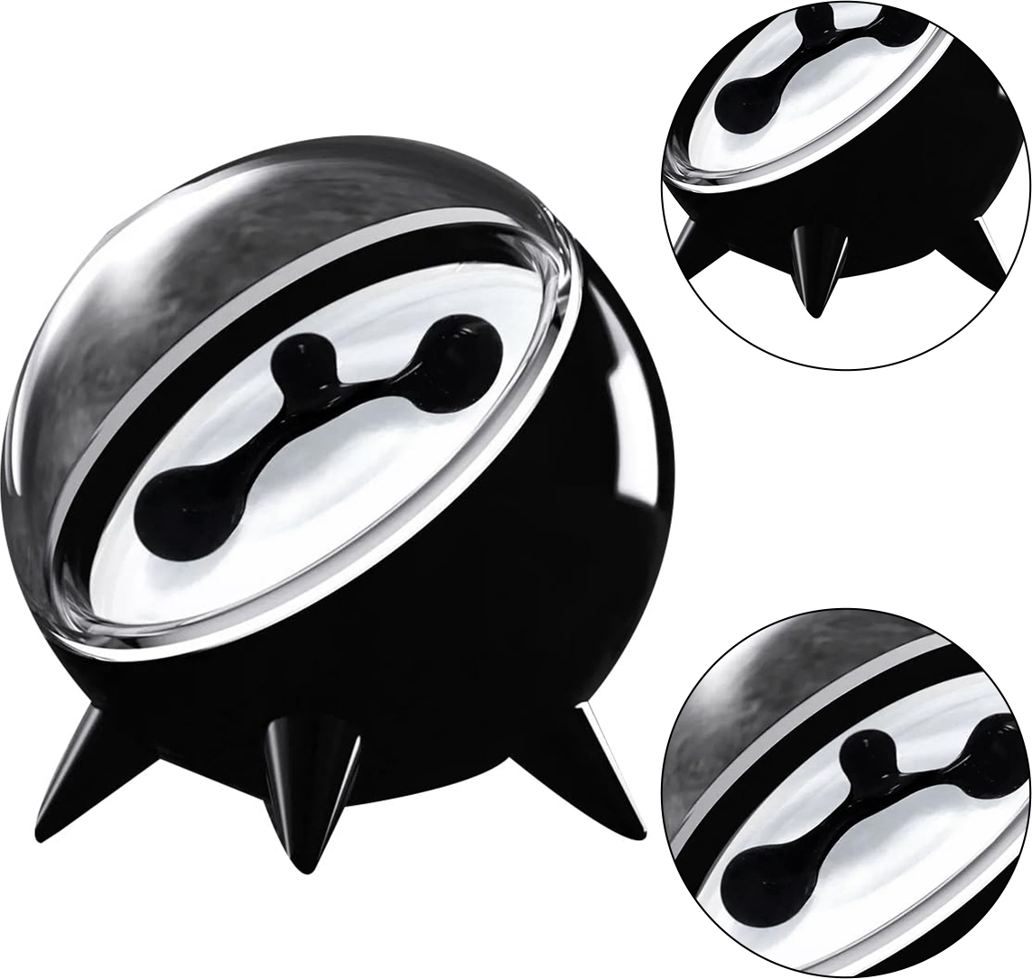 Welikera Magnetische Ferrofluid-Rhythmuslampe, Musikvisualisierungs-Pickup, Tischlautsprecher und visuelle Anzeigelampe, Schwarz KAUF-INTT-CE899-B-4