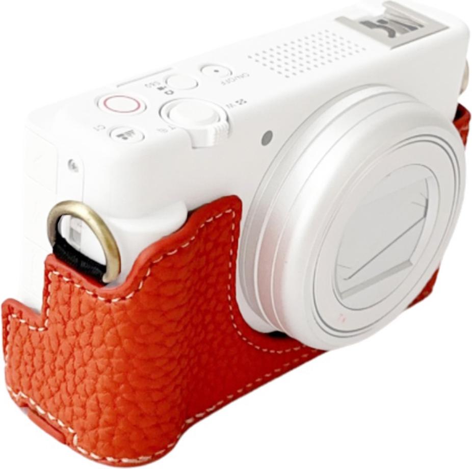 Prenosné ochranné puzdro na fotoaparát Retro štýl puzdra na fotoaparát Držiak na prenášanie tašky Otváracia spodná konštrukcia Náhrada pre fotoaparát Sony ZV-1F/ZV-1M2