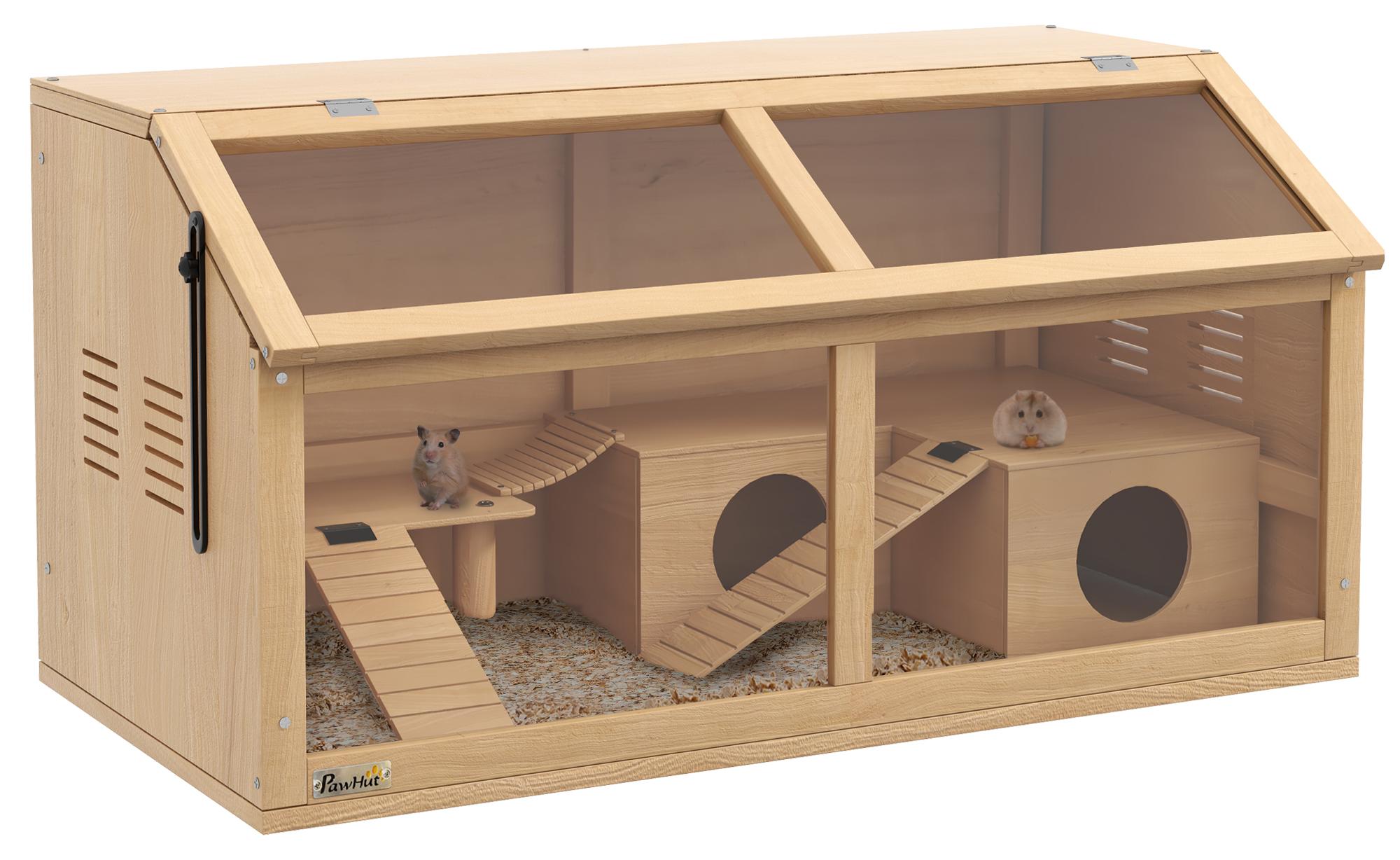 Avylet Hamsterk?fig f¹r syrische Hamster und Zwerghamster. mit Plattform. H?ngebr¹cke. H¹tte. 85x45x44 cm