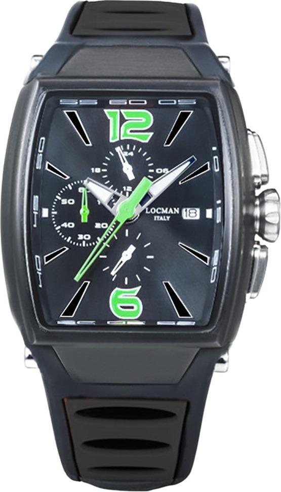 Locman - Armbanduhr - Herren - Chronograph - Quarz - Tremila - 0550K01S-BKBKGRSK