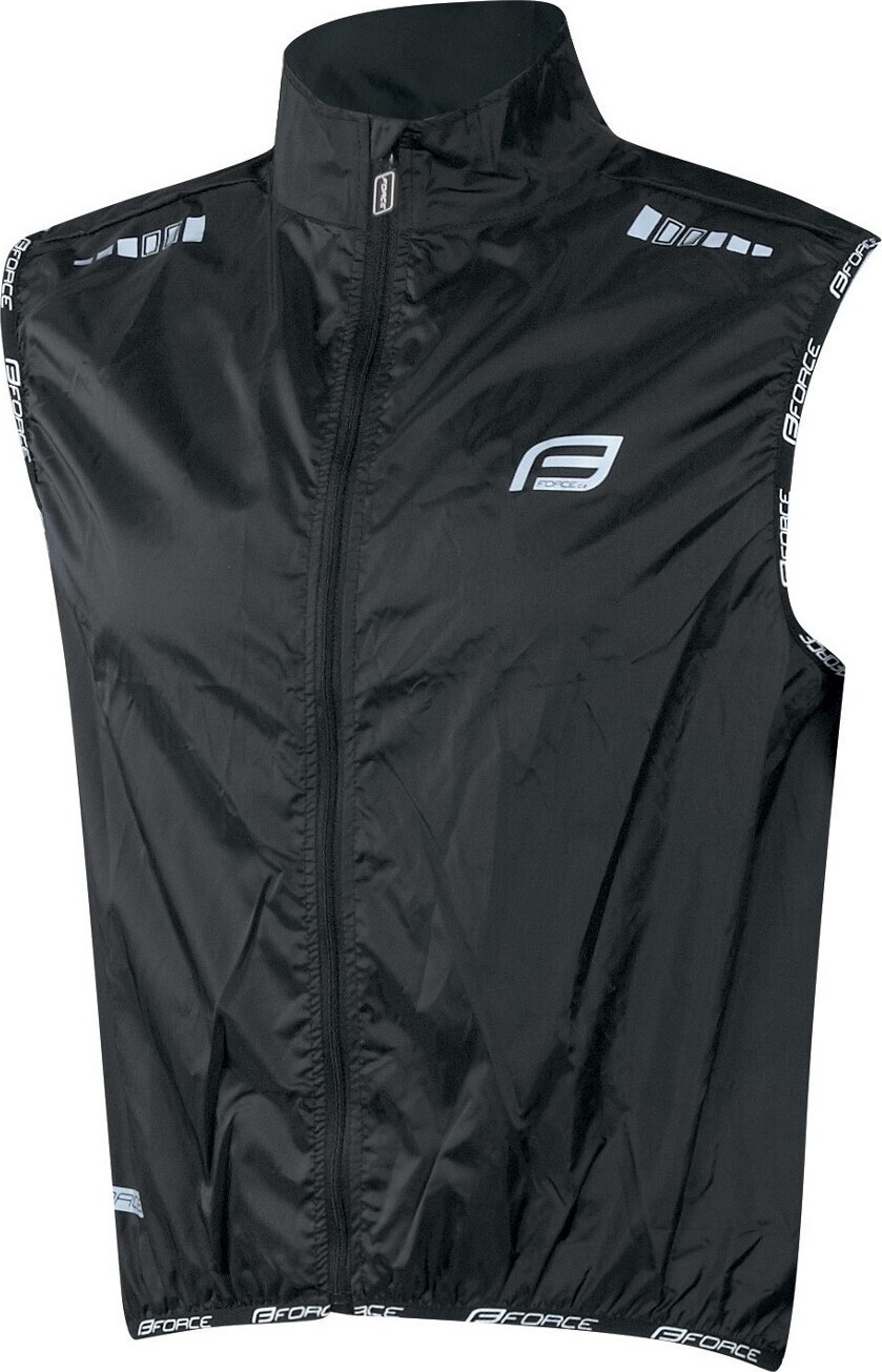 Weste FORCE V48 winddicht schwarz +20 °C Größe: XL 899635-XL