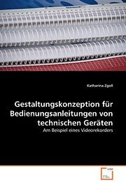 VDM Gestaltungskonzeption für Bedienungsanleitungen von technischen Geräten