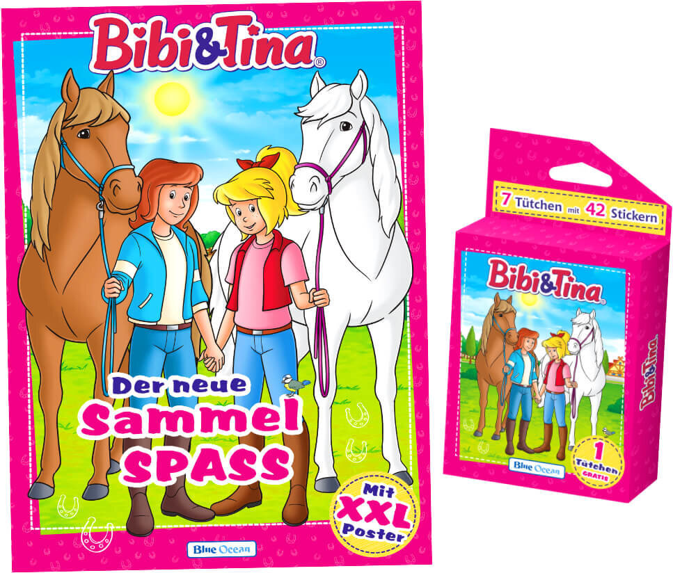 Blue Ocean Bibi und Tina Sticker Serie 2 - Pferdesticker Sammelsticker (2024) - 1 Album + 1 Blister