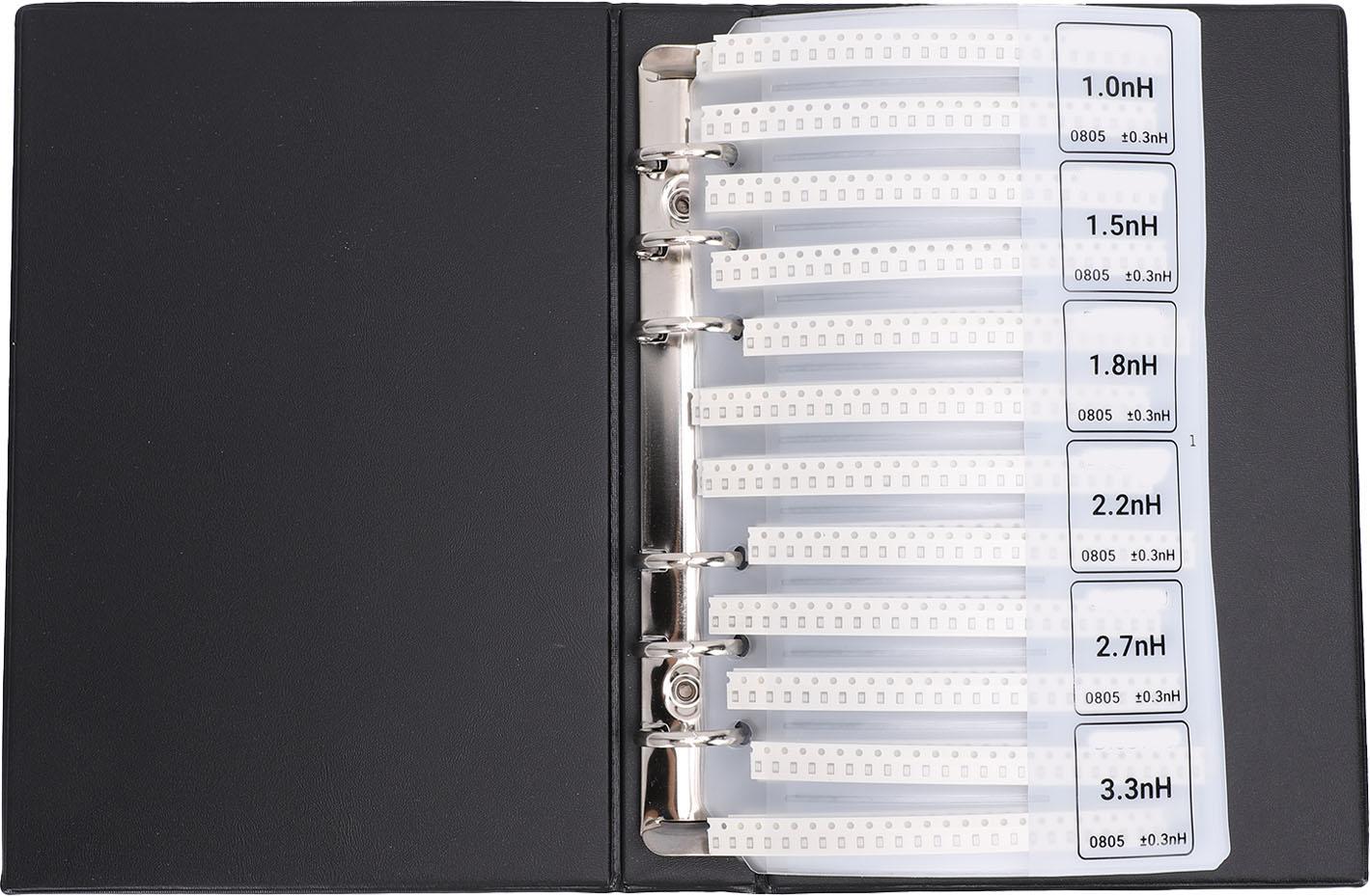 Gistuch 0805 SMD-Induktor-Musterbuch PVC 60 Typen Chip-Elektronikkomponente für die Elektroniktechnik
