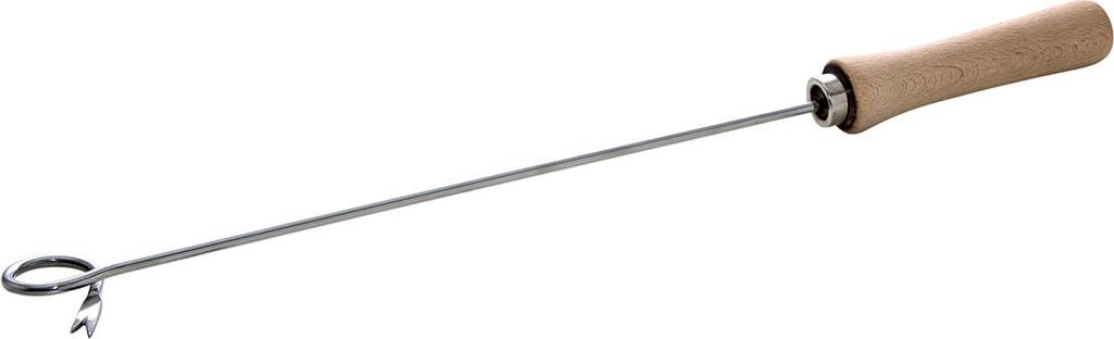 Paella World ALL'GRILL Kreisgabel 55cm, Holzgriff, Edelstahlspitze, Deutsches Patent 1303202300399