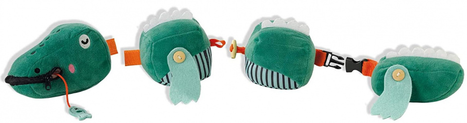 SES Creative aktivittsspielzeug Click and Button Krokodil grn 13106