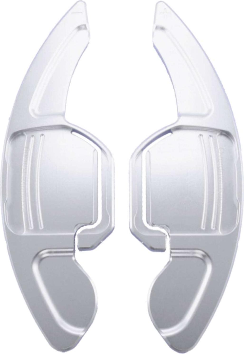Overdrive Racing Overdrive-Racing Schaltwippen für Audi A1 A3 S3 A4 S4 RS4 A5 S5 RS5 A6 A6 S6 RS6 A7 S7 RS7 A8 S8 Q3 Q5 SQ5 Q7 DSG S-Tronic Typ-A Silber Alu
