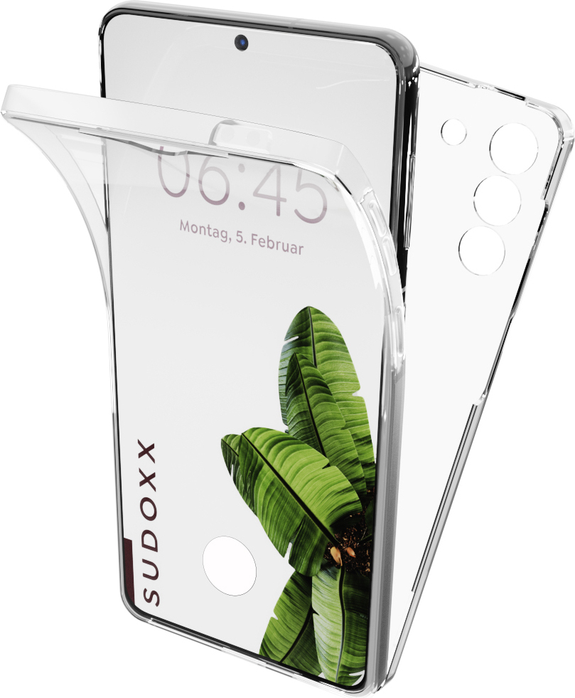 Hülle Für Samsung Galaxy S22 5G Klar 360 Rundum Schutz Full Cover Etui Hard und Soft Sudoxx Vorne und Hinten FCH-S22