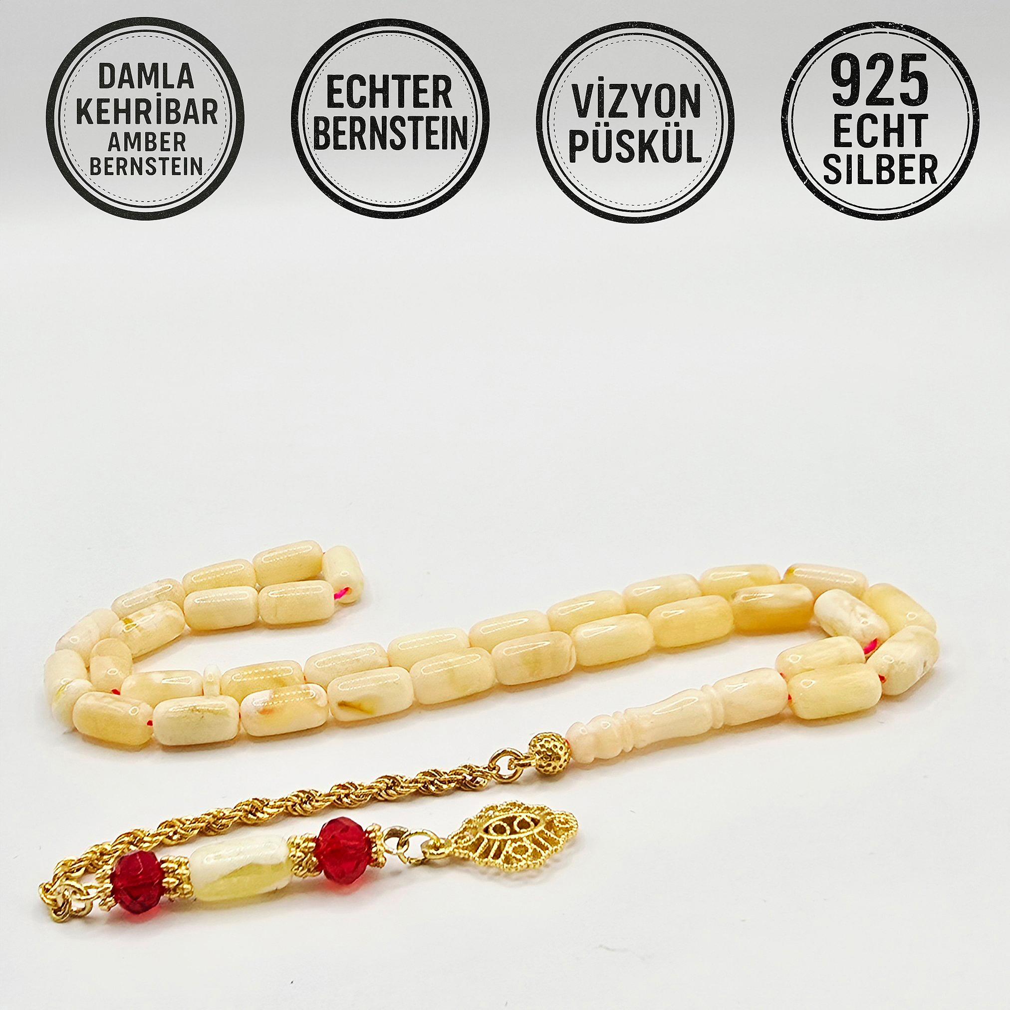 M-Punkt Tesbih Tespih Damla Kehribar Amber Bernstein 9 Gr Rosary Prayerbeads Kapsül Subha Tasbih Misbaha Gebeteskette KD-L-M-N223