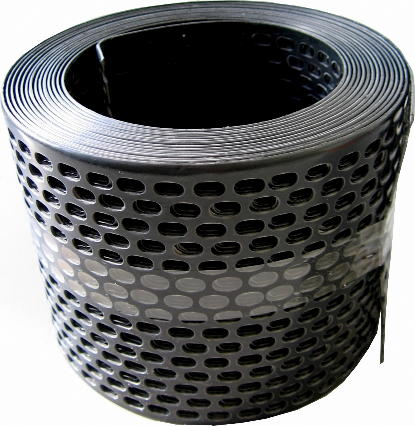 bauCompany24 Traufgitter 150 mm schwarz / Rolle a 5 lfm 11583