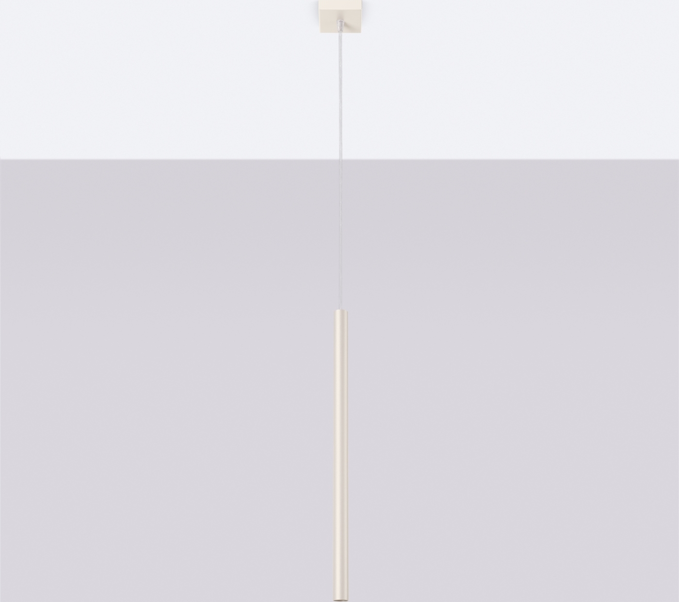 Pendelleuchte PASTELO 1 beige 1xG9 8W Stahl 114x8x8cm Sollux Lighting