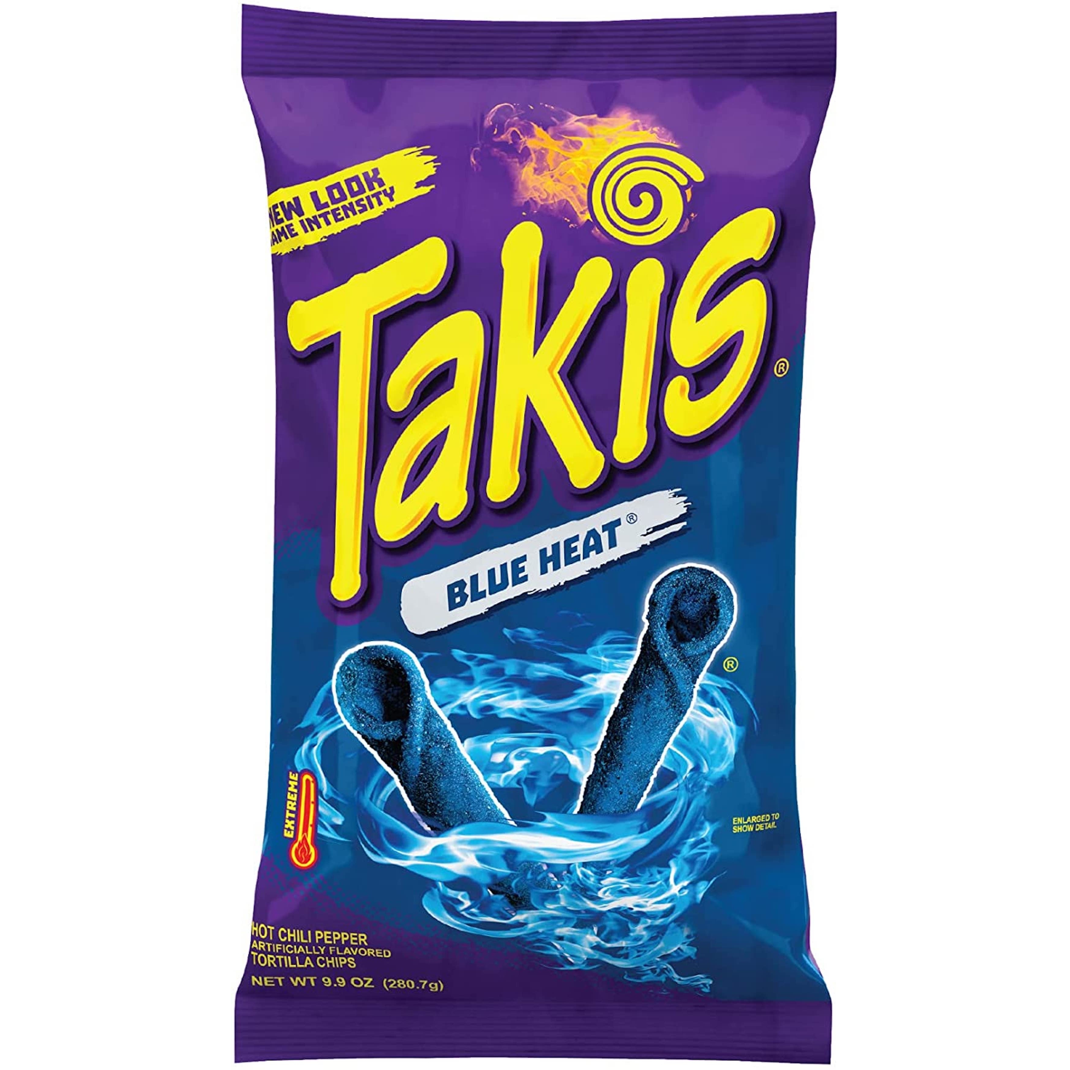 2 x TAKIS BLUE HEAT HOT CHILLI PEPPER TORTILLA CHIPS 200G MEX